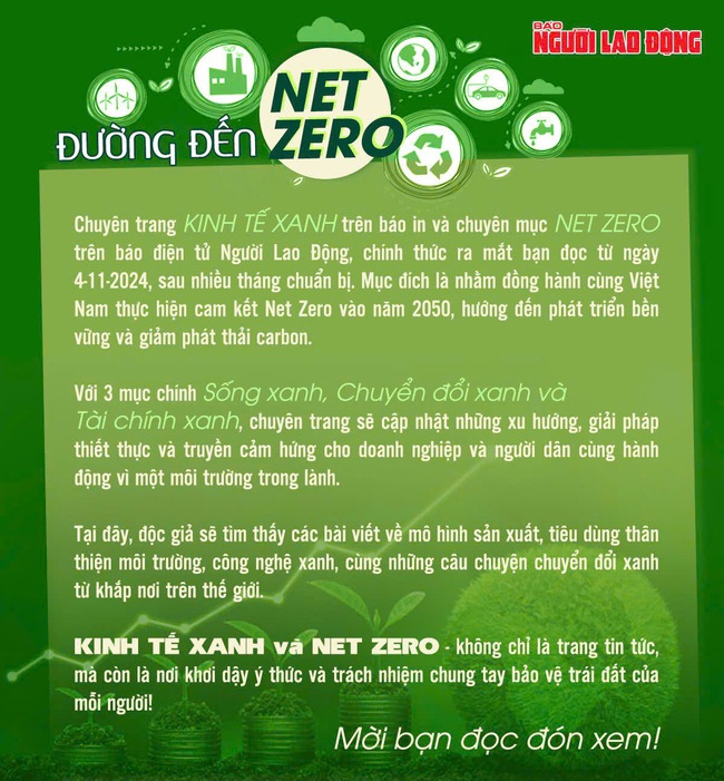 Báo Người Lao Động ra mắt chuyên trang KINH TẾ XANH và chuyên mục NET ZERO- Ảnh 2.