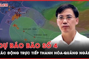 Áp thấp nhiệt đới có thể thành bão số 4, tác động trực tiếp Thanh Hóa-Quảng Ngãi