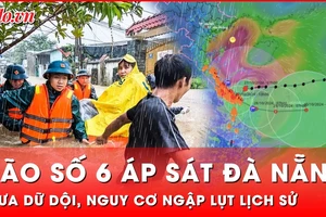 Cập nhật: Bão Trà Mi đang vào, gây mưa lớn bao trùm Trung Trung Bộ