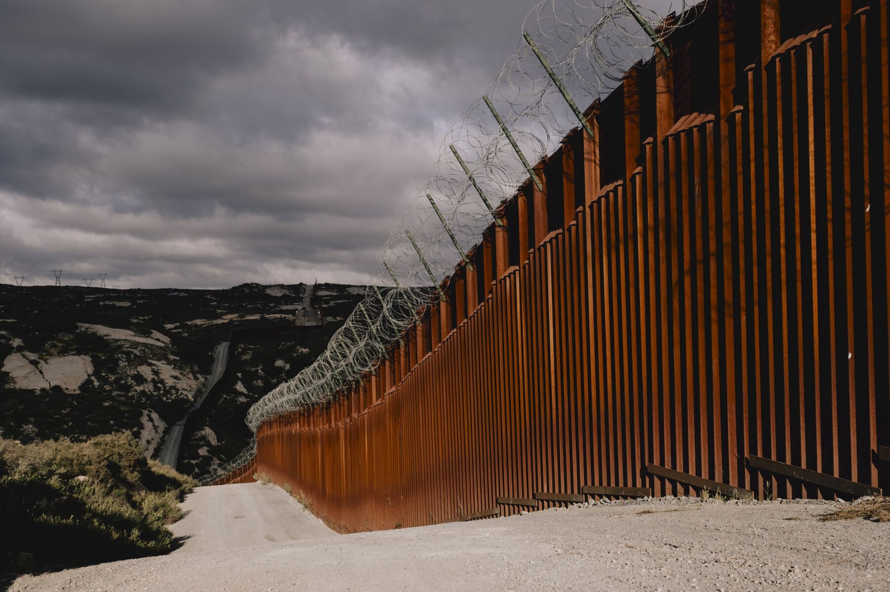 The US-Mexico border wall in Campo, California Photographer: Mark Abramson/Bloomberg