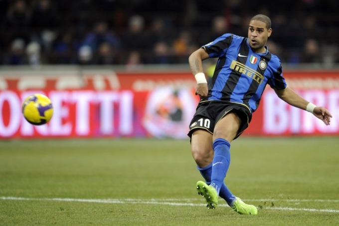 Adriano thời đỉnh cao phong độ cùng Inter. Ảnh: AFP