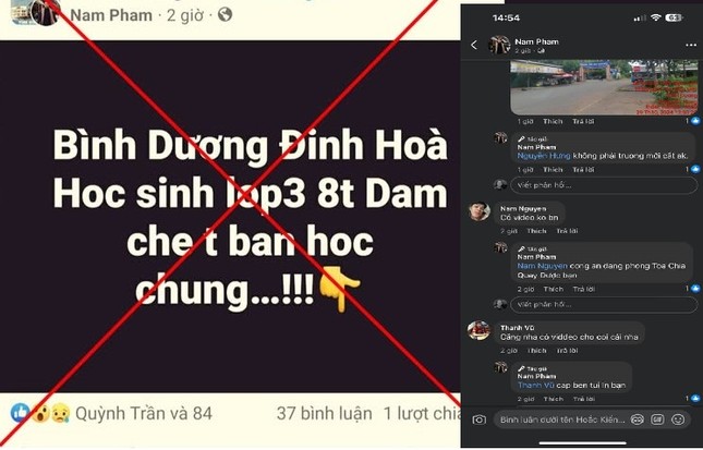 Bình Dương tìm người tung tin đồn ‘học sinh lớp 3 đâm chết bạn’ ảnh 1