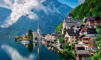 Một góc làng cổ Hallstatt