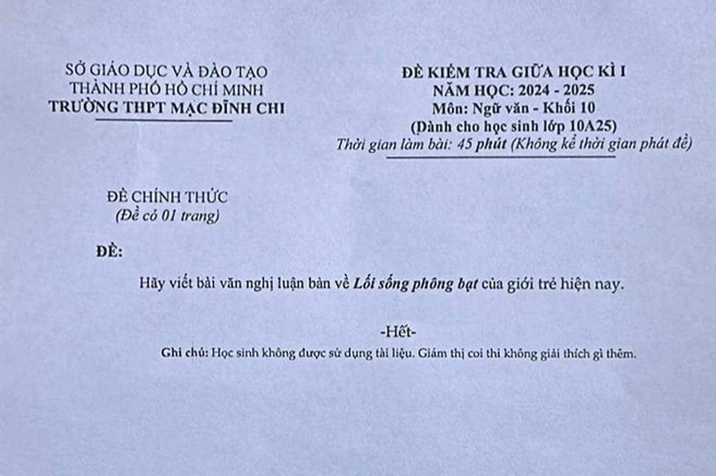 Đề văn lối sống phông bạt: Bài học về khoe quá đà, có thể bị bạo lực mạng - 1