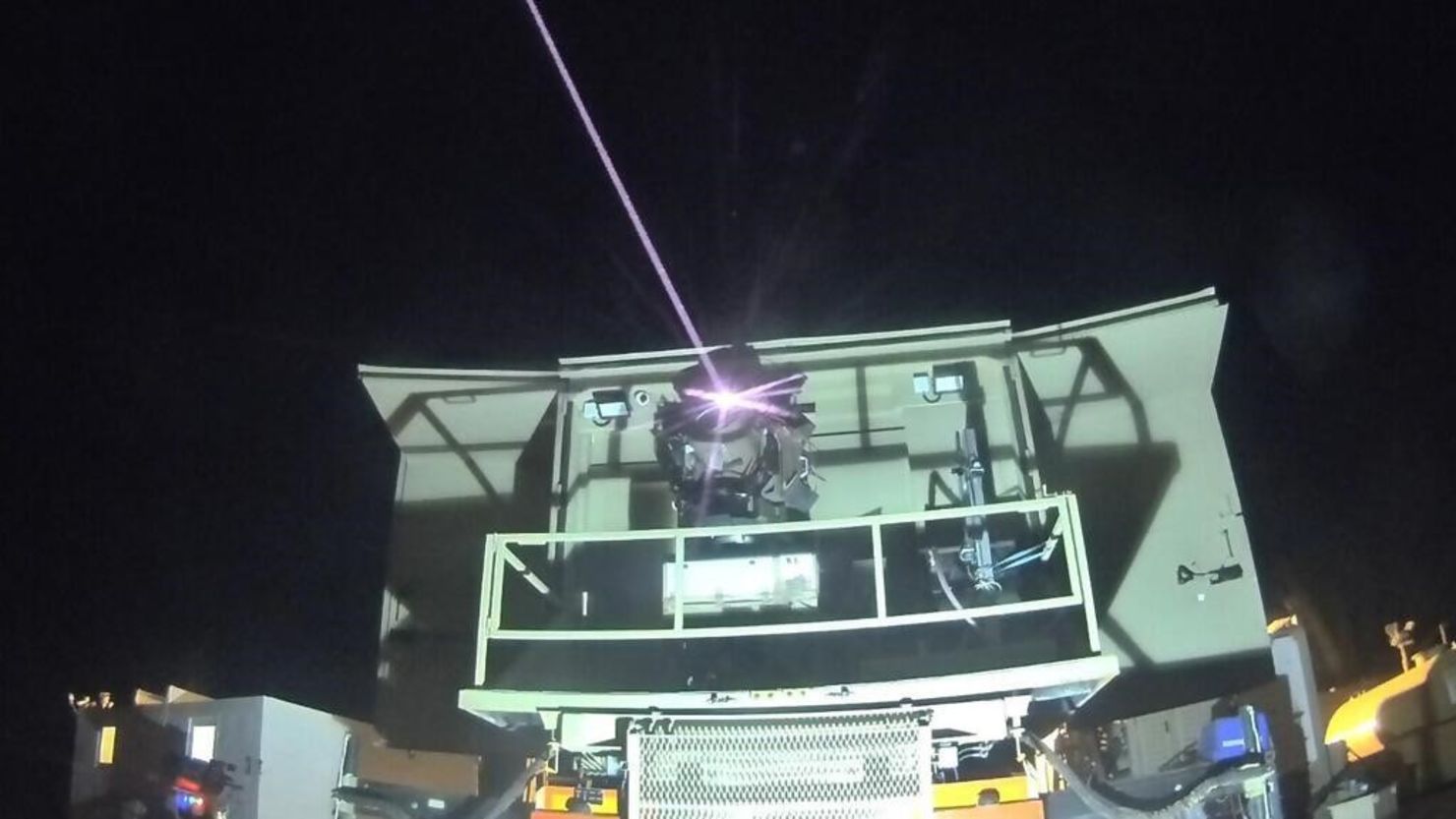 The Iron Beam laser defense system uses a high-power laser to shoot down incoming projectiles. (Rafael Advanced Defense Systems)