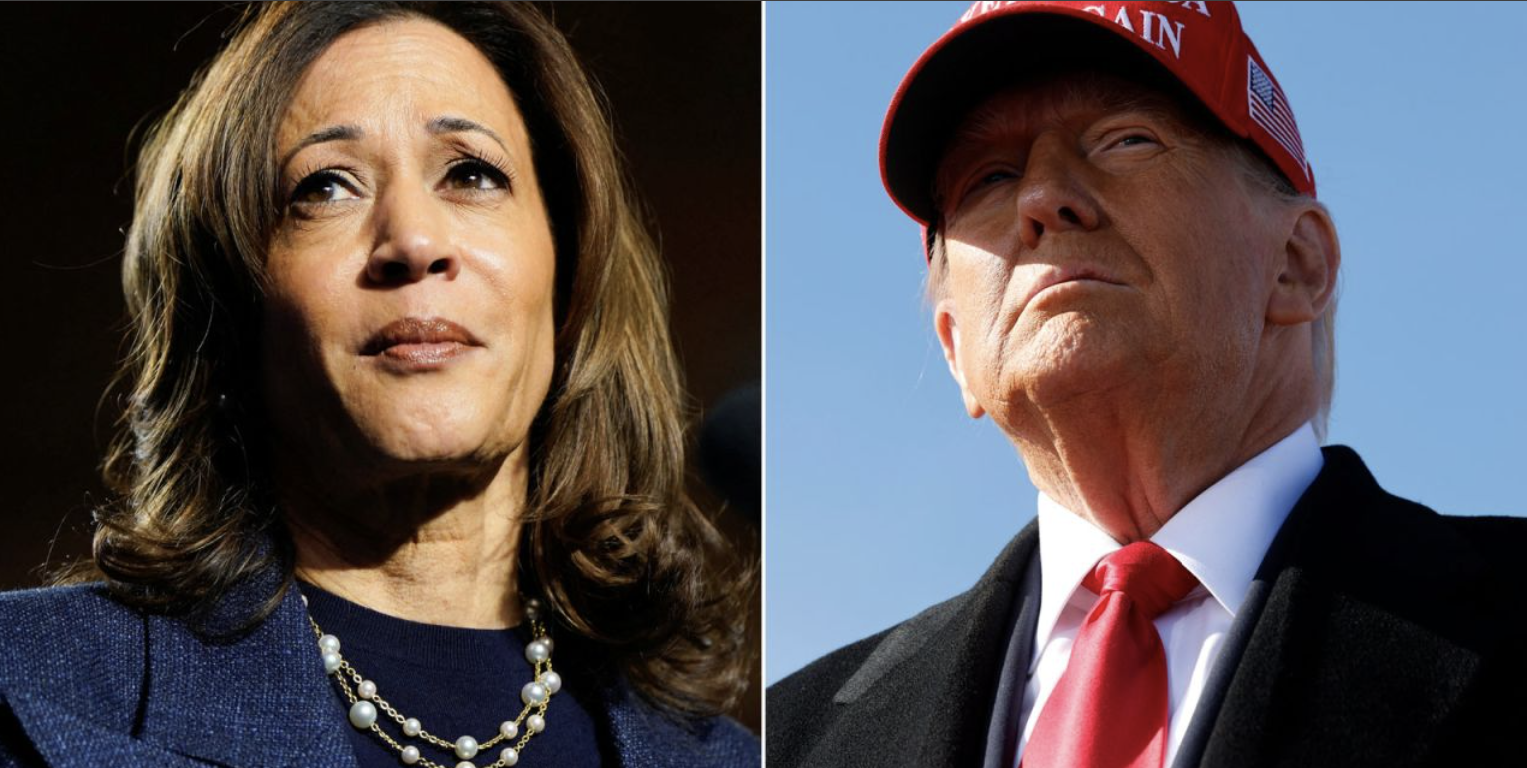 Ông Trump và bà Harris 