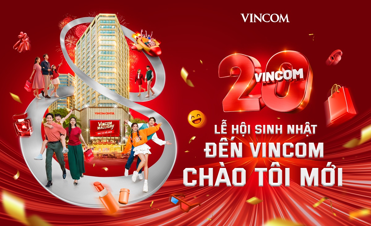 Chuỗi 88 trung tâm thương mại Vincom trên 48 tỉnh thành sẽ đồng loạt tổ chức tháng sinh nhật "Đến Vincom - Chào Tôi Mới" với loạt trải nghiệm không thể bỏ lỡ