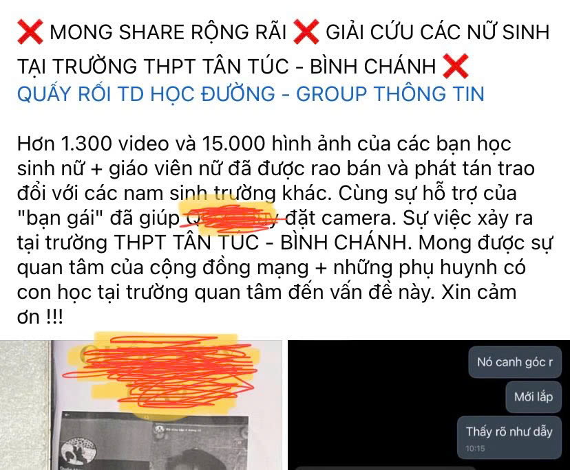 Thực hư chuyện nam sinh đặt camera quay lén trong nhà vệ sinh nữ- Ảnh 1.