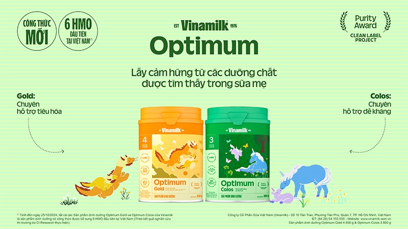 Optimum với công thức 6 HMO đột phá, thành phần chiếm 58% tổng lượng HMO có trong sữa mẹ (nhiều hơn công thức 5 HMO thành phần chiếm khoảng 48% tổng lượng)