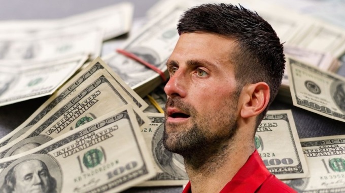 Djokovic kiếm nhiều tiền thưởng nhất lịch sử quần vợt, với hơn 185 triệu USD. Ảnh: Reuters