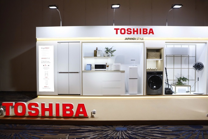 Các sản phẩm Japandi từ Toshiba. Ảnh: Quỳnh Trần