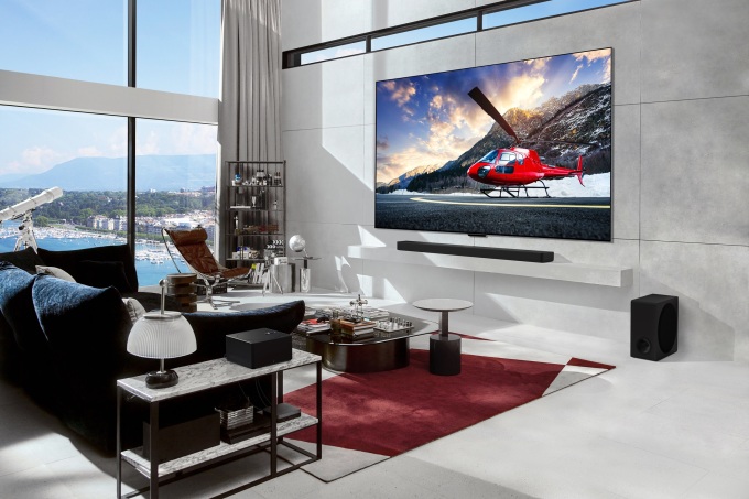 TV OLED của LG có thiết kế mỏng, hòa hợp nhiều không gian sống. Ảnh: LG