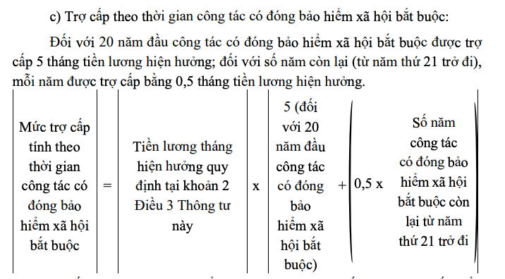 Cách tính hưởng trợ cấp đối với người nghỉ hưu trước tuổi khi tinh gọn bộ máy- Ảnh 4.