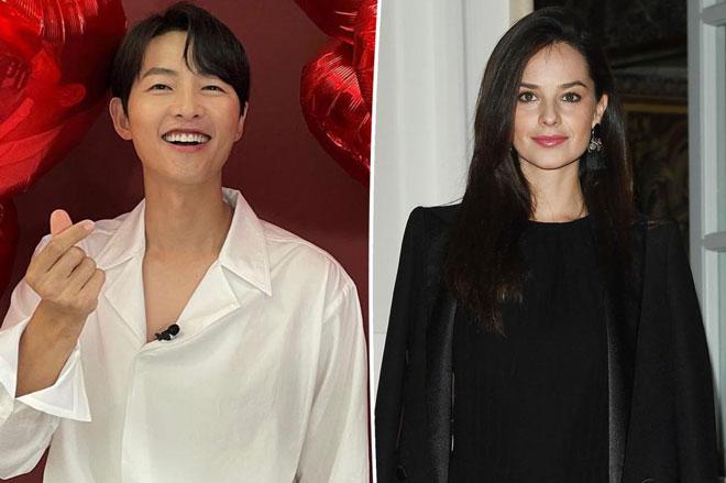 Song Joong Ki và vợ là Katy Louise Saunders.