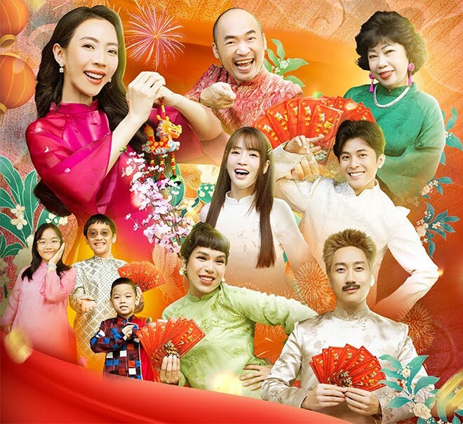 Vợ chồng Thu Trang - Tiến Luật cùng Puka - Gin Tuấn Kiệt và loạt nghệ sĩ trong web drama hài Tết.