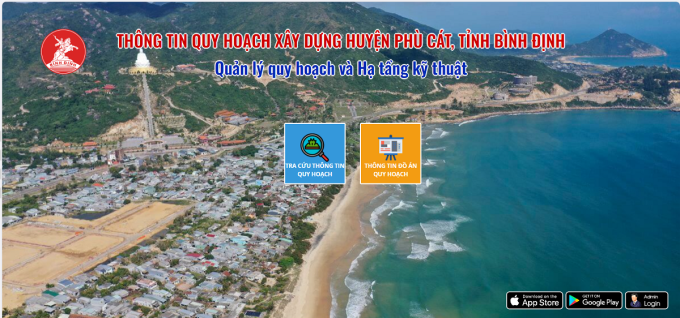 Giao diện phần mềm WebGIS quản lý quy hoạch. Ảnh: Thảo Chi