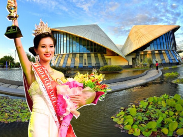 Check-in quê hương hoa hậu Việt Nam đầu tiên ở miền Tây: Vẻ đẹp thiên nhiên tuyệt đẹp, có nhà hát độc nhất vô nhị