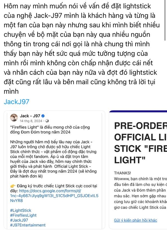 Dân tình “kêu trời” vì đặt mua lightstick của Jack gần nửa năm không thấy tăm hơi, thêm phẫn nộ vì 1 động thái- Ảnh 4.