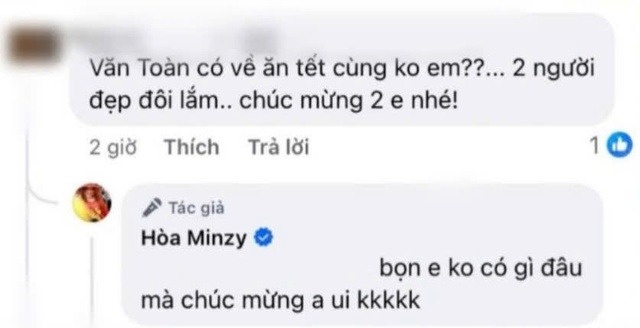 Hoa Minzy noi gi truoc thong tin dua Van Toan