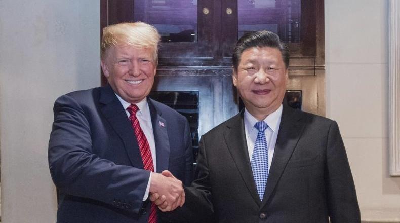 Ông Donald Trump và ông Tập Cận Bình hồi năm 2018. Ảnh: Tân Hoa Xã