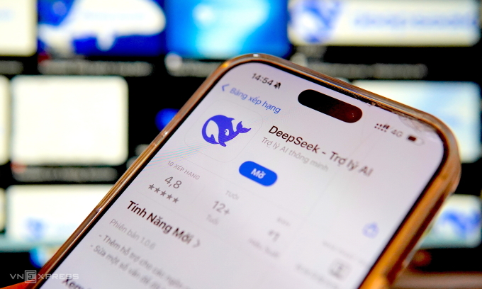 Ứng dụng DeepSeek - Trợ lý AI trên App Store. Ảnh: Lưu Quý