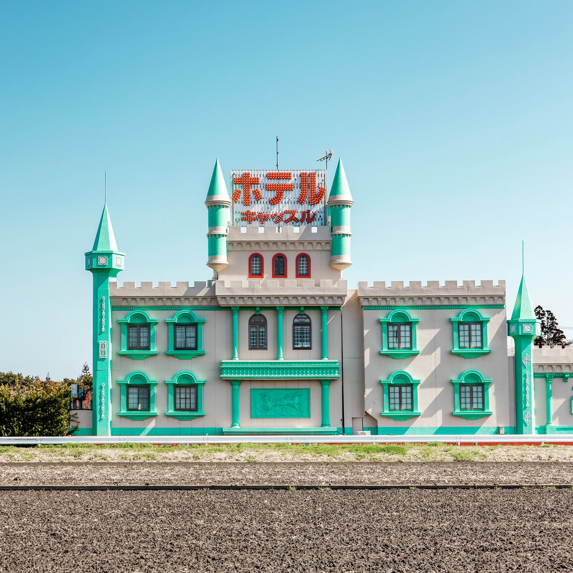 One of the many love hotels François Prost photographed in Japan that looked like castles. Francois Prost