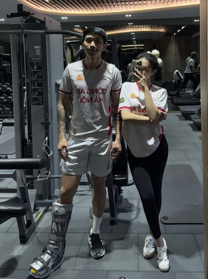 Doãn Hải My khoe thành quả can thiệp thẩm mỹ, cùng Văn Hậu rèn luyện trong phòng gym, một chi tiết khiến fan chạnh lòng- Ảnh 3.