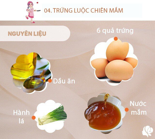 Chuẩn bị: - 6 quả trứng gà, giấm trắng, nước mắm, dầu ăn, hành lá, tàu xì (đậu đen lên men, có thể đặt mua online hoặc ở các siêu thị, không có thì bỏ qua).