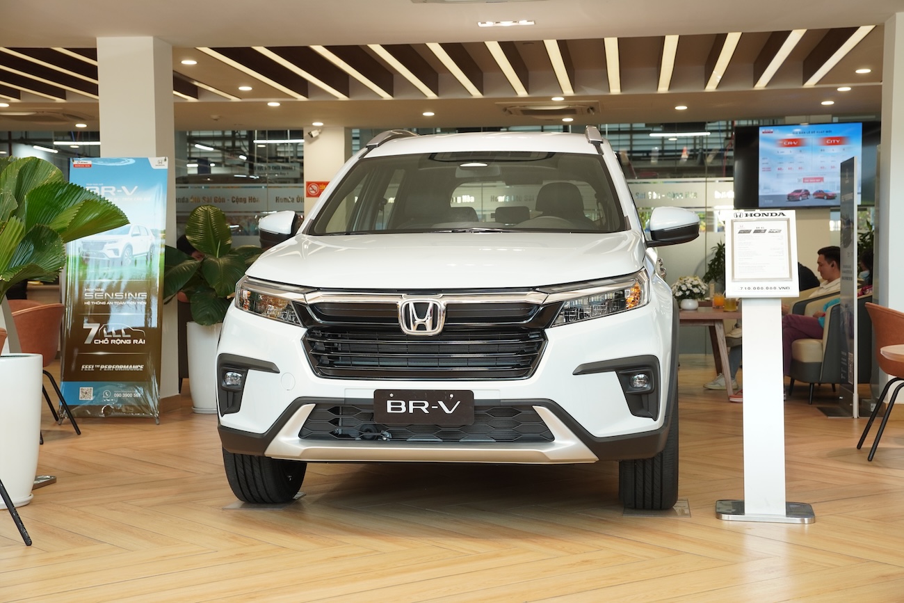 Mẫu ô tô Honda BR-V được hỗ trợ giảm lệ phí trước bạ trong tháng 2.2025