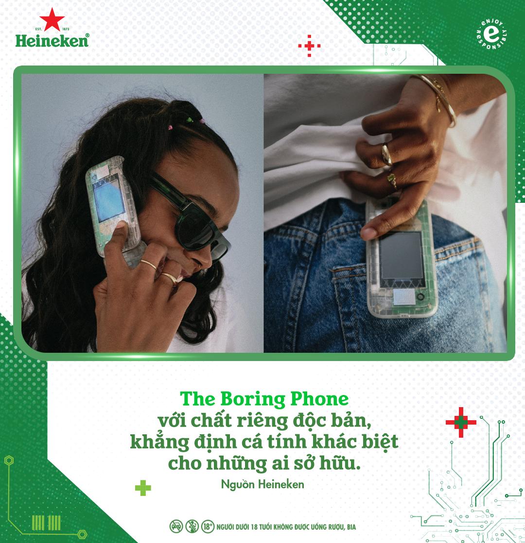 Màn hợp tác “không tưởng” Heineken X Bodega tạo nên thiết bị Boring Phone “chán nhưng mà chất”- Ảnh 4.