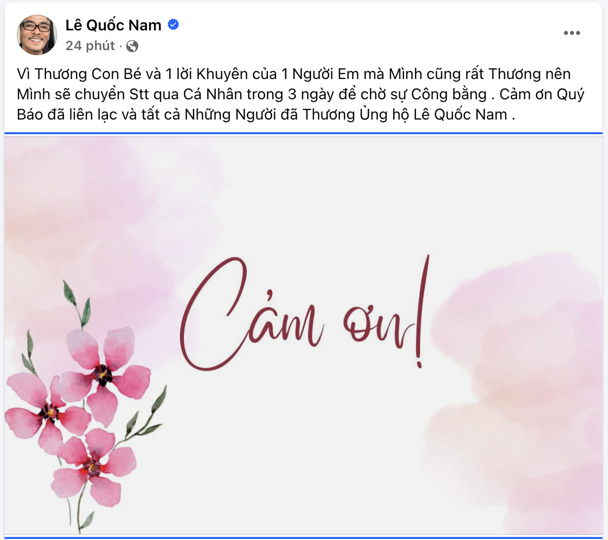 Con gái đạo diễn Lê Quốc Nam chính thức lên tiếng: 