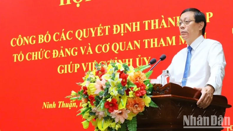 Ninh Thuận thành lập mới 2 đảng bộ, hợp nhất Ban Tuyên giáo và Dân vận ảnh 5