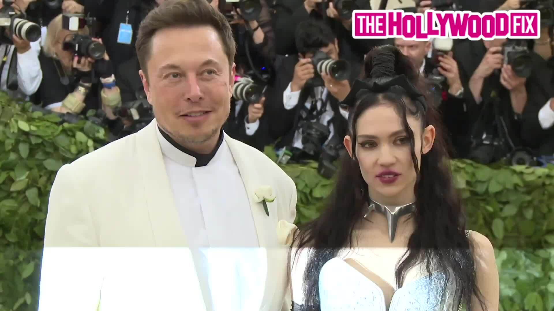 Grimes và Elon Musk ở Met Gala 2018