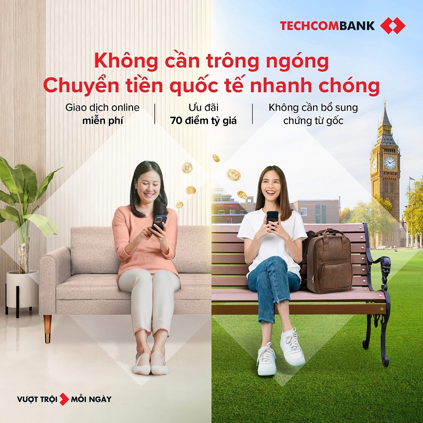 Techcombank ưu đãi lớn cho khách hàng chuyển tiền quốc tế nhân dịp năm mới - Ảnh 2.