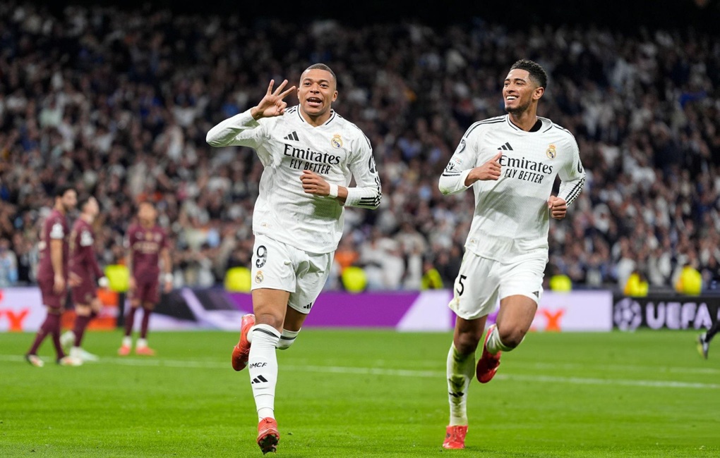 Mbappe lập hat-trick, Real Madrid đè bẹp Man City - 2