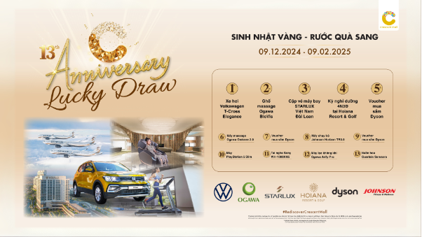 Crescent Mall trao tặng xe hơi Volkswagen nhân dịp sinh nhật lần thứ 13 - Ảnh 1.