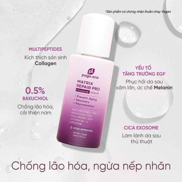  
Serum chống lão hoá hiệu quả nhờ thành phần tuyển chọn.