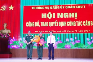  Bà Rịa- Vũng Tàu có tân Chỉ huy trưởng Bộ chỉ huy Quân sự tỉnh