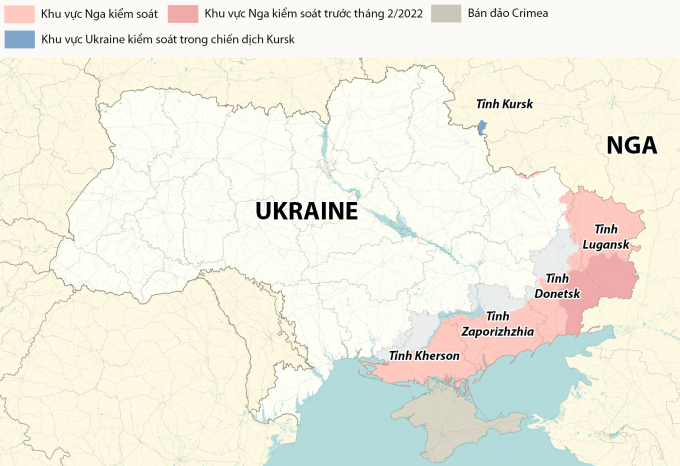 Cục diện chiến sự Nga - Ukraine sau ba năm. Theo RYV