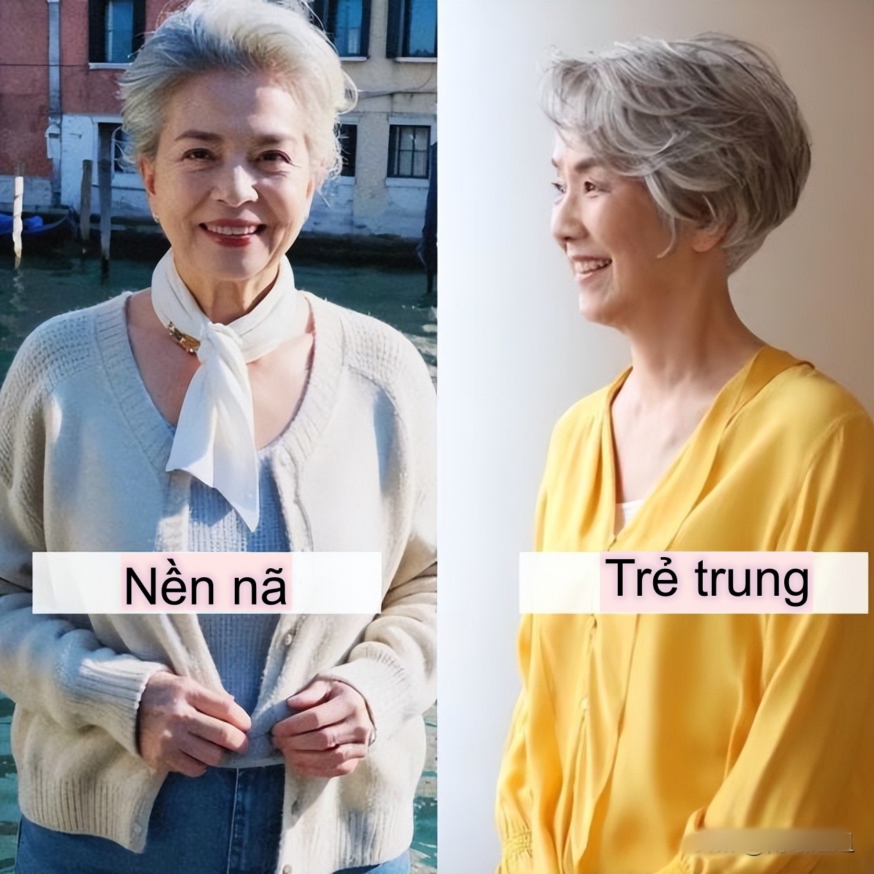 Phong thái của phụ nữ trung niên: Váy dài qua gối, trang phục không bó, tóc ngắn thanh lịch vô cùng  - Ảnh 11.