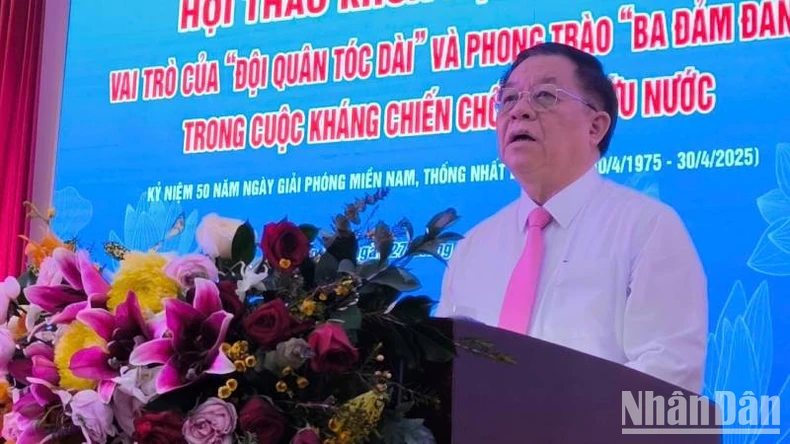 Hội thảo về “Vai trò của 'Đội quân tóc dài' và phong trào “Ba đảm đang” ảnh 4