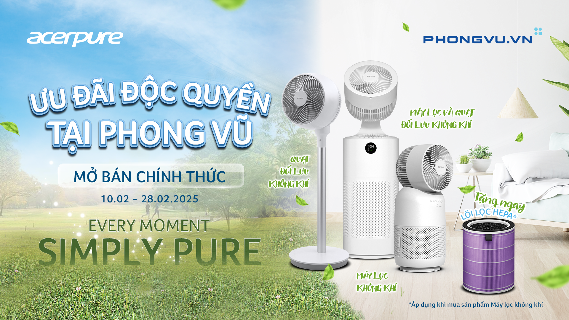 Acerpure - Thương hiệu kiến tạo không gian sống thuần khiết chính thức mở bán tại Việt Nam cùng ưu đãi hấp dẫn tại Phong Vũ - 3