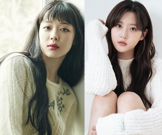 Sulli (trái) và Kim Sae Ron có nhiều điểm tương đồng đến xót xa.