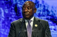 Tổng thống Nam Phi Cyril Ramaphosa tham dự một hội nghị ở Sharm el-Sheikh, Ai Cập, ngày 8/11/2022. (Ảnh tư liệu: AFP/TTXVN)