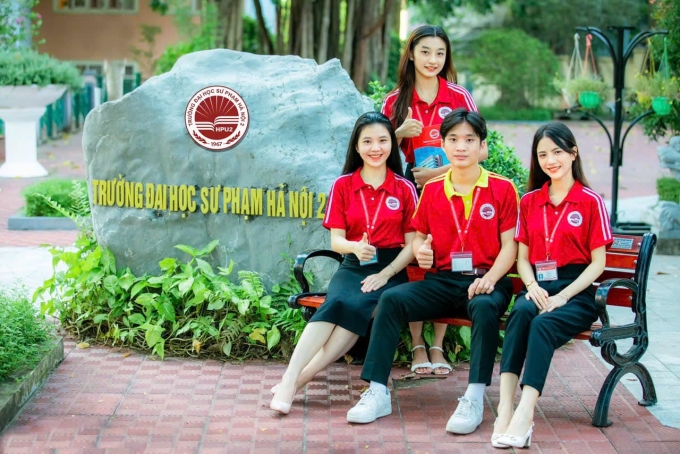 Sinh viên trường Đại học Sư phạm Hà Nội 2. Ảnh: Fanpage nhà trường