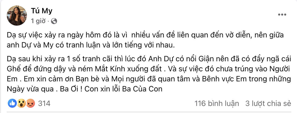 Con gái đạo diễn Lê Quốc Nam chính thức lên tiếng: 