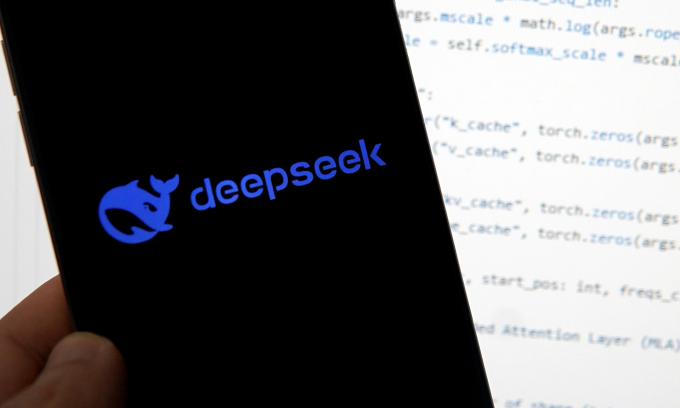 Logo ứng dụng AI DeepSeek. Ảnh: Lưu Quý