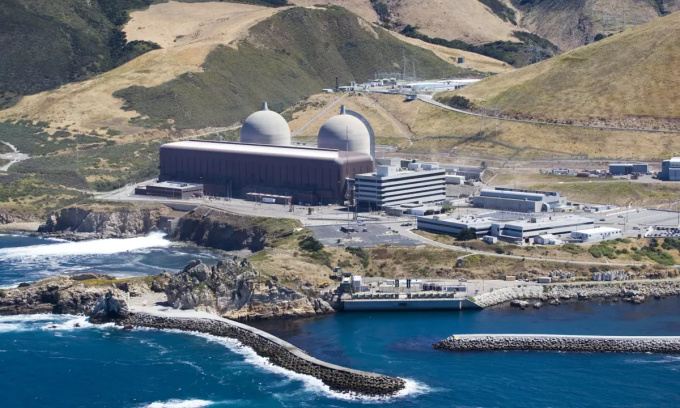 Diablo Canyon, nhà máy điện hạt nhân cuối cùng còn hoạt động ở bang California, Mỹ. Ảnh: Joe Johnston/San Luis Obispo Tribune