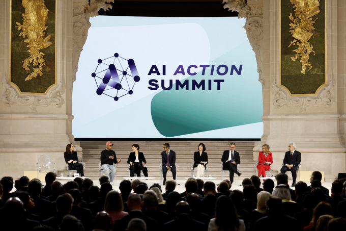 Một cuộc thảo luận trong khuôn khổ AI Action Summit 2025. Ảnh: Reuters