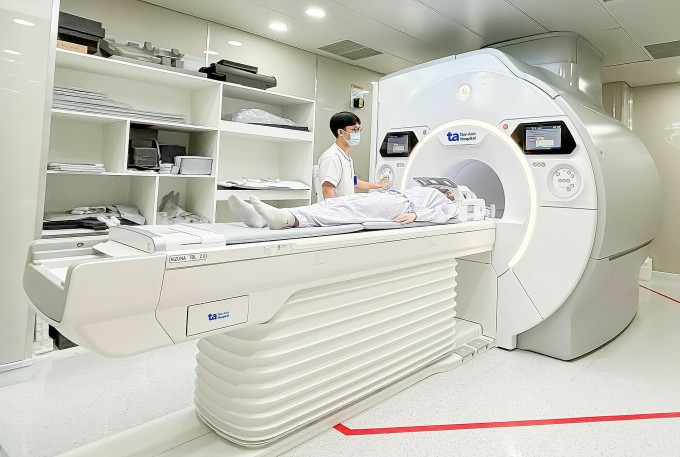 Người bệnh được chụp MRI 3 Tesla tại Phòng khám Đa khoa Tâm Anh quận 7. Ảnh minh họa: Phòng khám cung cấp